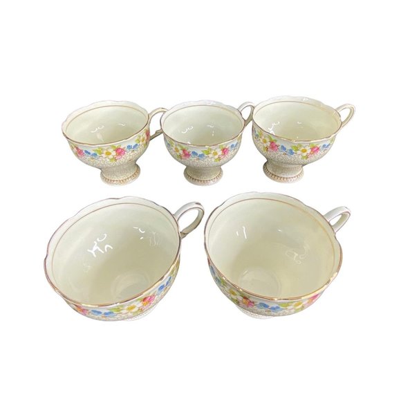 Paragon By Appointment Majesty The Queen Tea Cup Bone China Floral England S/5 - Picture 9 of 10